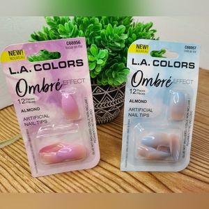 LA Colors Ombre Artificial Nails Two Sets Focus On Me And Cold As Ice